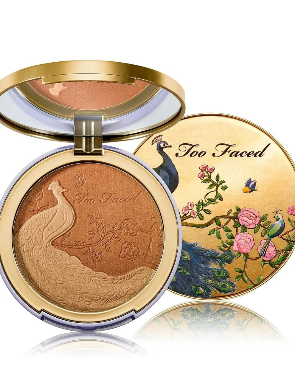 Too Faced Natural Lust Satin Bronzer Highlight Powder Compact NEW Cruelty-Free